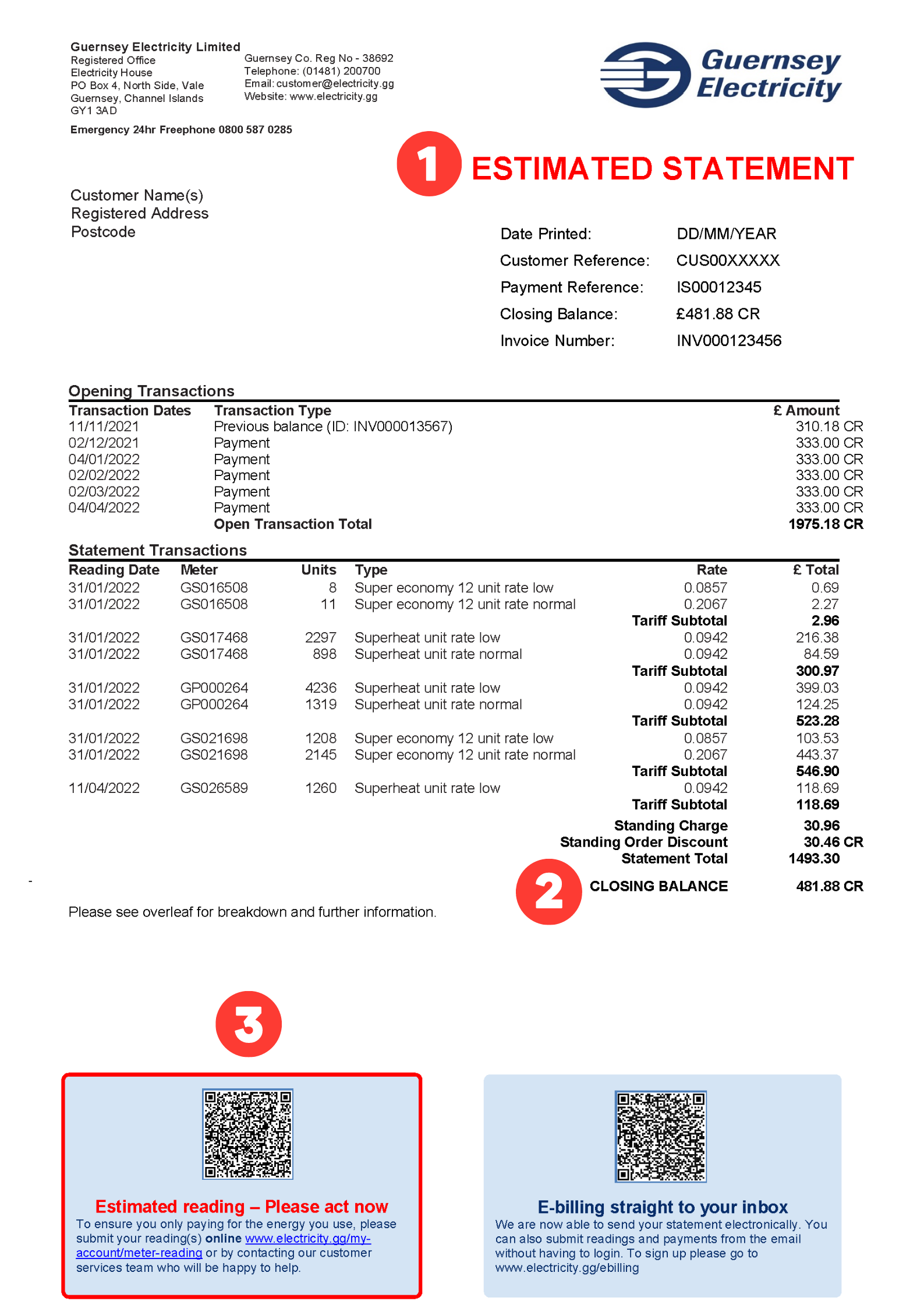 Customer statement improvements page 1