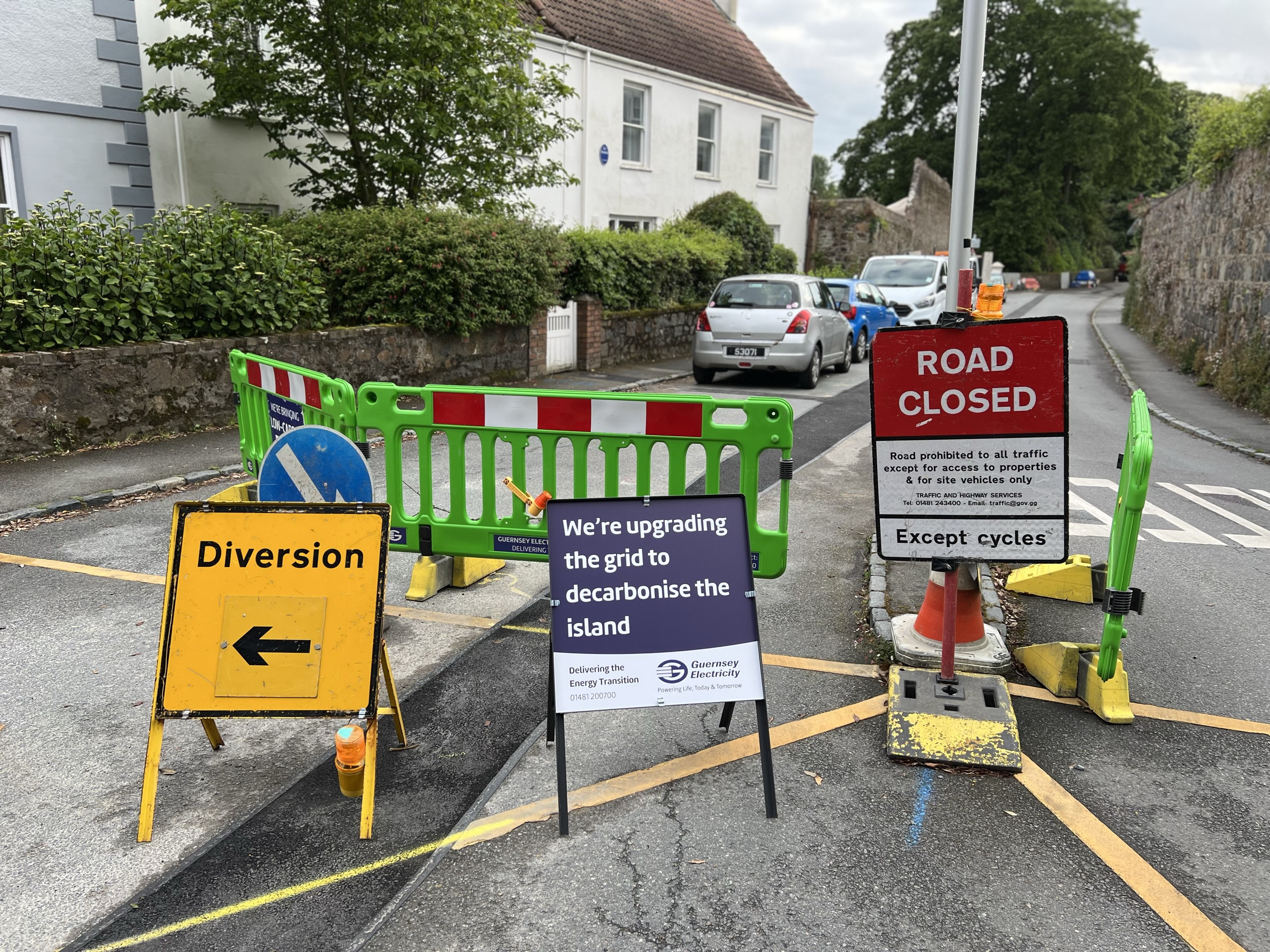 Roadworks in Prince Albert Road May 2024