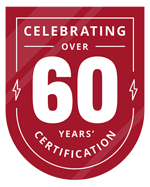 NICEIC Over 60 years certification