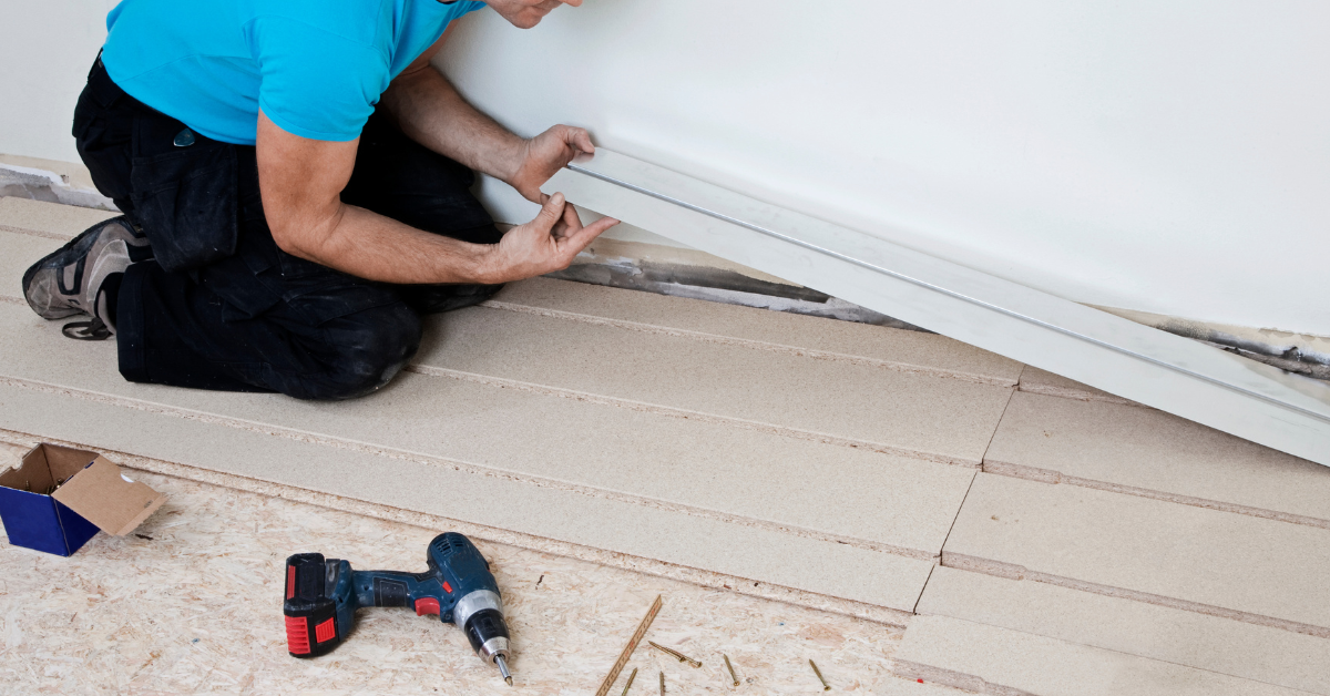 Underfloor heating installation